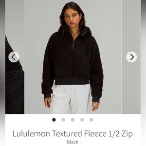 Lululemon 🍋 Textured Fleece 1/2 zip pullover/hoodie/jacket, Women’s, Sz 12